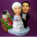 Personalized Doll in Wedding - Bride & Groom by House